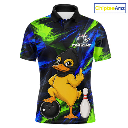Funny Duck Bowling Shirt Bowling League Shirt Custom Team Name For Men NHT1454