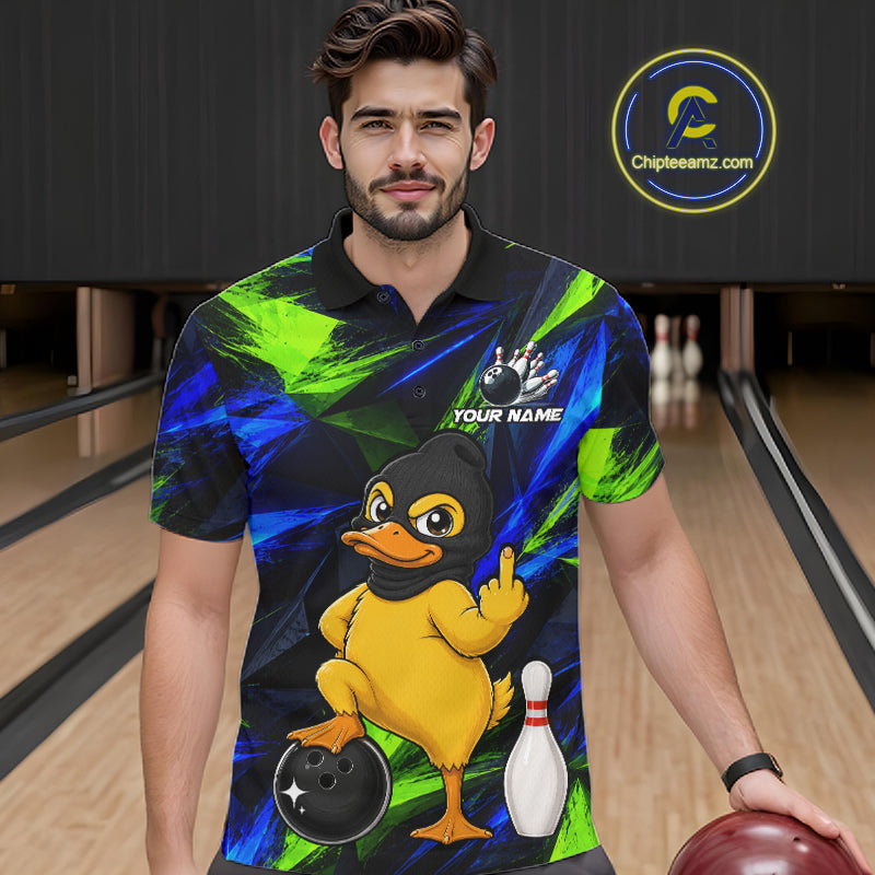 Funny Duck Bowling Shirt Bowling League Shirt Custom Team Name For Men NHT1454