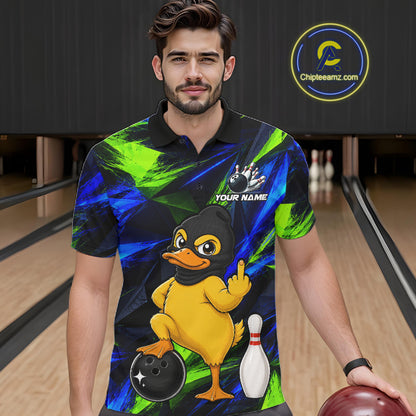 Funny Duck Bowling Shirt Bowling League Shirt Custom Team Name For Men NHT1454