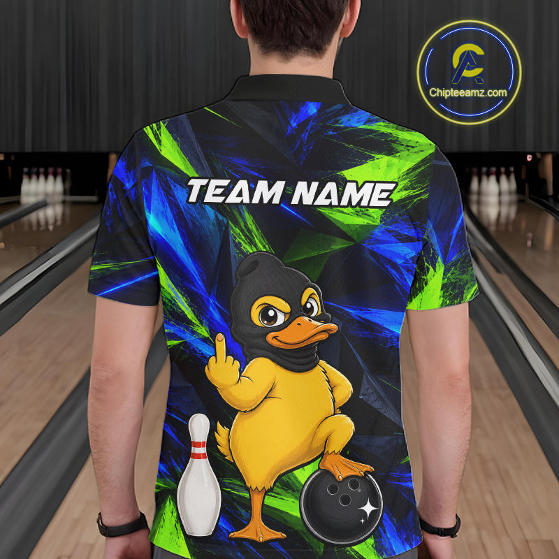 Funny Duck Bowling Shirt Bowling League Shirt Custom Team Name For Men NHT1454