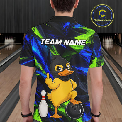 Funny Duck Bowling Shirt Bowling League Shirt Custom Team Name For Men NHT1454
