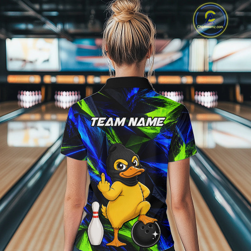 Funny Duck Bowling Shirt Bowling League Shirt Custom Team Name For Women NHT1454