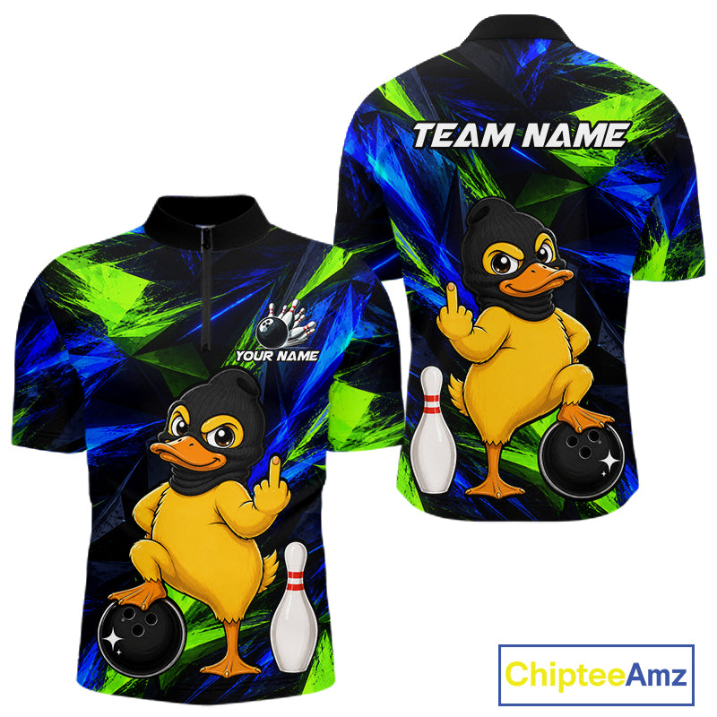 Funny Duck Bowling Shirt Bowling League Shirt Custom Team Name For Men NHT1454