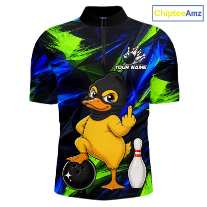 Funny Duck Bowling Shirt Bowling League Shirt Custom Team Name For Men NHT1454