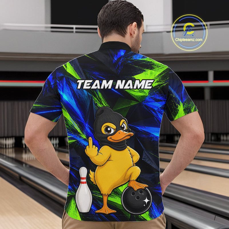 Funny Duck Bowling Shirt Bowling League Shirt Custom Team Name For Men NHT1454