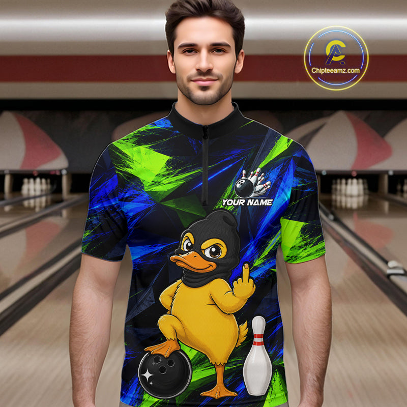 Funny Duck Bowling Shirt Bowling League Shirt Custom Team Name For Men NHT1454