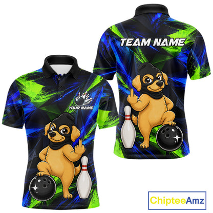 Funny Dog Bowling Shirt Bowling League Shirt Custom Team Name For Men NHT1455
