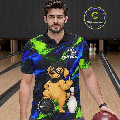 Funny Dog Bowling Shirt Bowling League Shirt Custom Team Name For Men NHT1455