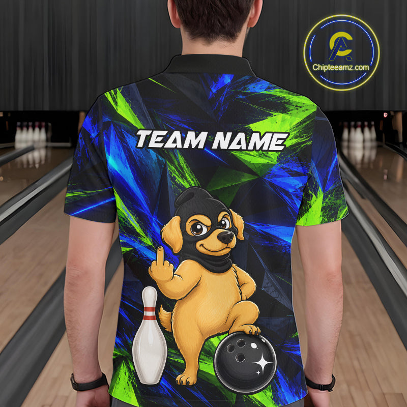 Funny Dog Bowling Shirt Bowling League Shirt Custom Team Name For Men NHT1455