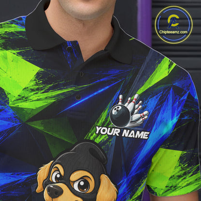 Funny Dog Bowling Shirt Bowling League Shirt Custom Team Name For Men NHT1455