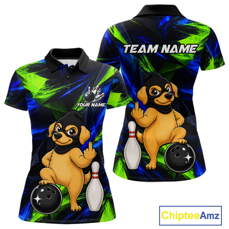 Funny Dog Bowling Shirt Bowling League Shirt Custom Team Name For Women NHT1455