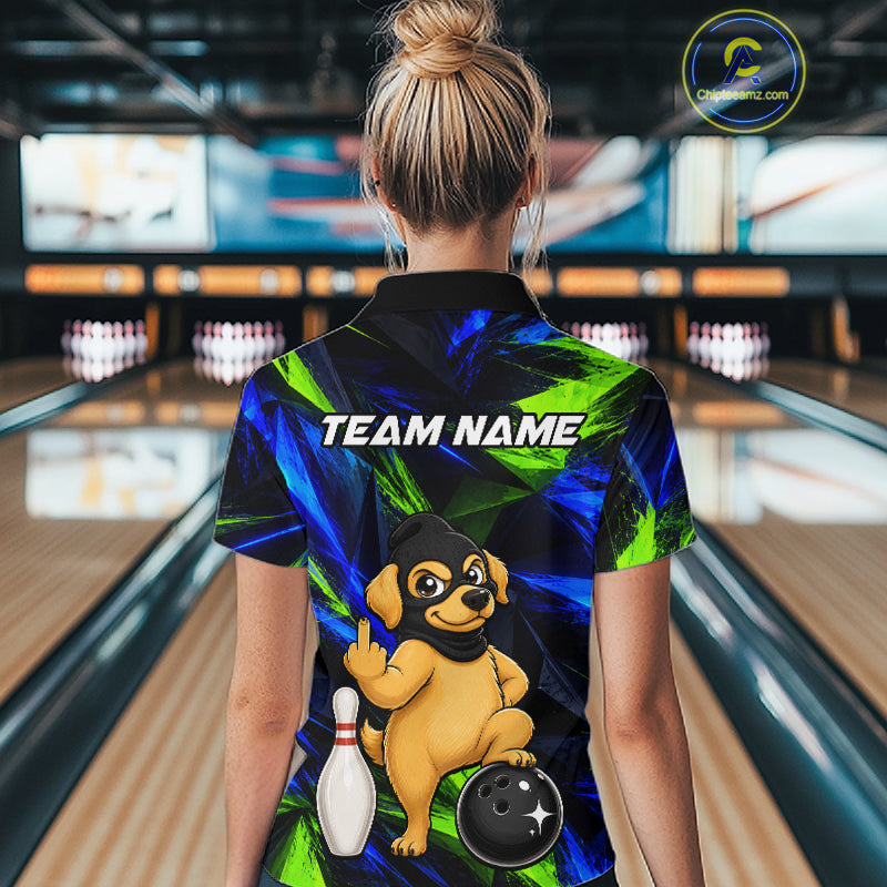 Funny Dog Bowling Shirt Bowling League Shirt Custom Team Name For Women NHT1455