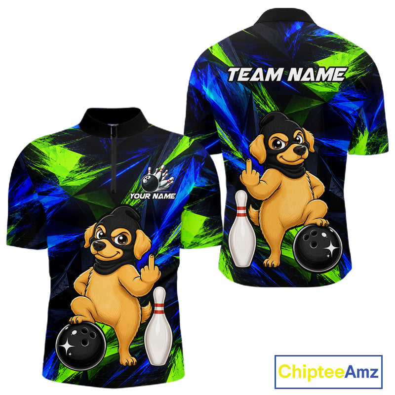 Funny Dog Bowling Shirt Bowling League Shirt Custom Team Name For Men NHT1455