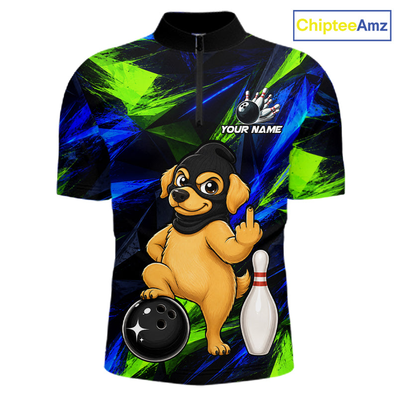 Funny Dog Bowling Shirt Bowling League Shirt Custom Team Name For Men NHT1455