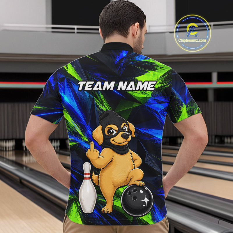 Funny Dog Bowling Shirt Bowling League Shirt Custom Team Name For Men NHT1455