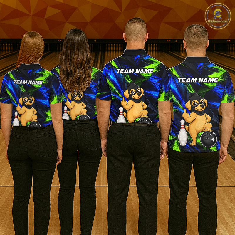 Funny Dog Bowling Shirt Bowling League Shirt Custom Team Name For Men NHT1455