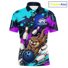 Load image into Gallery viewer, Custom Cute Otter Bowling Jersey For Men, Bowling Uniform Bowling Team Shirts 