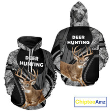 Load image into Gallery viewer, Deer Buck Custom Name 3D All Over Printed Shirts, Hunting Hoodie For Men NHT350