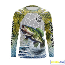 Load image into Gallery viewer, Beautiful Bass Fishing Shirts Long Sleeve Customize Name Fishing Personalized Gift NHT404