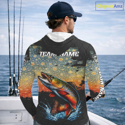 Brook Trout Fishing Shirt Long Sleeve Custom Fishing Jerseys, Trout Fishing Shirts NHT417