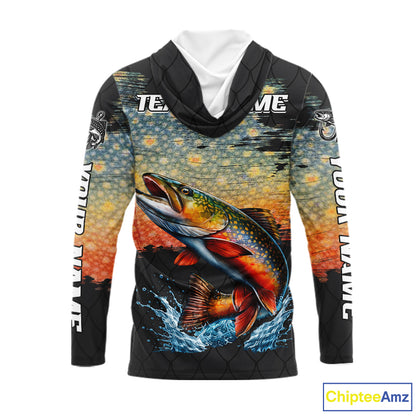Brook Trout Fishing Shirt Long Sleeve Custom Fishing Jerseys, Trout Fishing Shirts NHT417