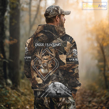 Load image into Gallery viewer, Personalized Deer Hunting Camouflage Pattern Hunter Gift, Deer Hunting Season Shirt NHT306