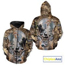 Load image into Gallery viewer, Deer Hunting Grim Reaper Camo Forest 3D All Over Printed Shirt, Personalized Hunting Shirt NHT273