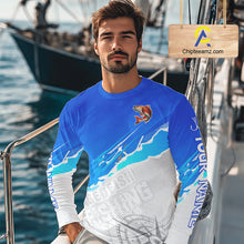 Load image into Gallery viewer, Redfish Fishing Custom Fishing Shirts Long Sleeve For Men, Redfish Saltwater Fishing Shirt NHT647
