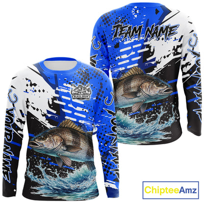 Personalized Black Drum Fishing Jerseys For Fishing Team, Tournament Fishing Shirts NHT448