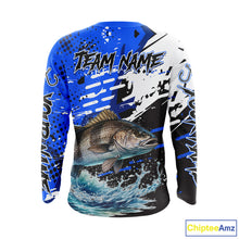 Load image into Gallery viewer, Personalized Black Drum Fishing Jerseys For Fishing Team, Tournament Fishing Shirts NHT448