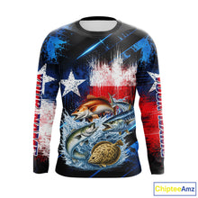 Load image into Gallery viewer, Texas Grand Slam Custom Fishing Shirts Long Sleeve, Texas Flag Fishing Jersey NHT506