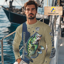 Load image into Gallery viewer, Personalized Crappie Fishing Shirts Long Sleeve For Men, Crappie Fishing Jerseys NHT510