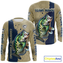 Load image into Gallery viewer, Personalized Crappie Fishing Shirts Long Sleeve For Men, Crappie Fishing Jerseys NHT510