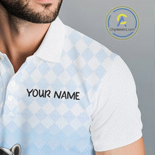 Load image into Gallery viewer, Funny Raccoon Golf Polo Shirt Personalized Name Custom Golf Shirt Golfer Gift For Mens NBT887