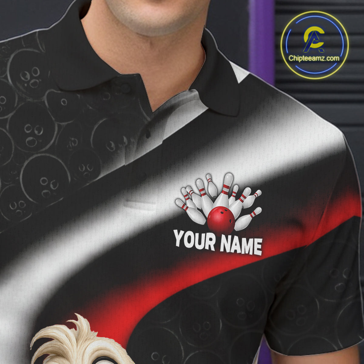 Funny Duck Bowling Team Shirt For Men Custom Bowling League Outfit Polo & 1/4 Quarter Zip NBT1042