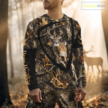 Load image into Gallery viewer, Personalized Whitetail Deer Hunting Brown Camouflage 3D All Over Printed Shirt NBT277