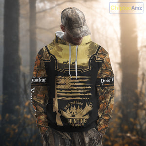 Custom Deer Hunting Season Camo Shirt for Men, Hunting Apparel for Deer Hunters, Hunting Gifts NBT116