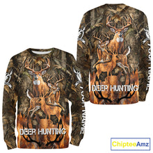Load image into Gallery viewer, Deer Hunting Custom Name 3D All Over Printed Shirts, Deer Hunting Hoodie, Hunting Season NBT317