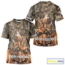 Load image into Gallery viewer, Deer Hunting Custom Name 3D All Over Printed Shirts, Deer Hunting Hoodie, Hunting Season NBT317