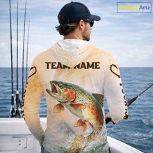 Load image into Gallery viewer, Rainbow Trout Fishing Jerseys For Fishing Team, Trout Fishing Shirt Long Sleeve Hooded NBT412