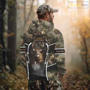 Deer Hunting Forest Camo 3D All Over Printed Shirts - Mule Deer Hunting Season, Hunting Clothes NBT35
