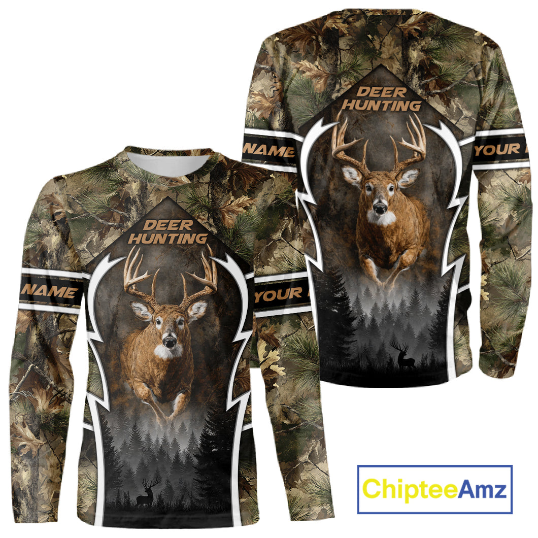 Deer Hunting Forest Camo 3D All Over Printed Shirts - Mule Deer Hunting Season, Hunting Clothes NBT35