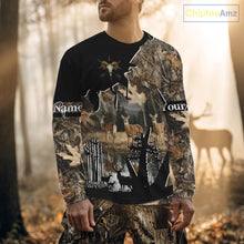 Load image into Gallery viewer, Custom Whitetail Deer 3D All Over Print Shirts, Gift for Men, Hunting Hoodie Long Sleeves NBT336