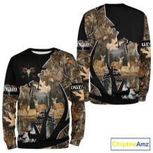 Load image into Gallery viewer, Custom Whitetail Deer 3D All Over Print Shirts, Gift for Men, Hunting Hoodie Long Sleeves NBT336