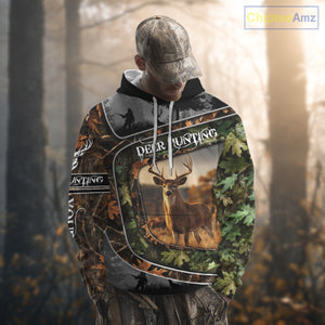 Deer Hunting Custom Name Camo Shirts - Personalized Hunting Clothes for Deer Hunting Season NBT38