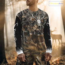 Load image into Gallery viewer, Deer Buck Camouflage Custom Name 3D All Over Printed Shirts, Deer Hunting Shirt, Hunting Accessories NBT337