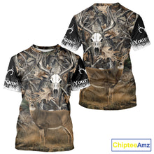 Load image into Gallery viewer, Deer Buck Camouflage Custom Name 3D All Over Printed Shirts, Deer Hunting Shirt, Hunting Accessories NBT337