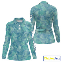 Load image into Gallery viewer, Funny Pineapple Tropical Palm Tree Womens Golf Polo Shirts Custom Golf Shirts For Women NBT511