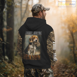 Rabbit Hunting Camouflage 3D Printing Custom Name Shirt, Rabbit Hunting Season NBT147