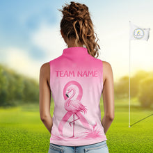Load image into Gallery viewer, Customizable breast cancer awareness golf shirt, add team name